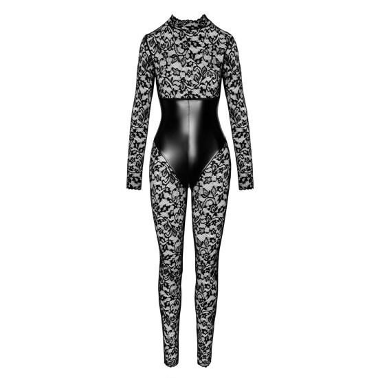 Кружевной комбинезон с подгрудным корсетом Noir Handmade F299 Enigma Lace Catsuit with Underbust Bodice, M