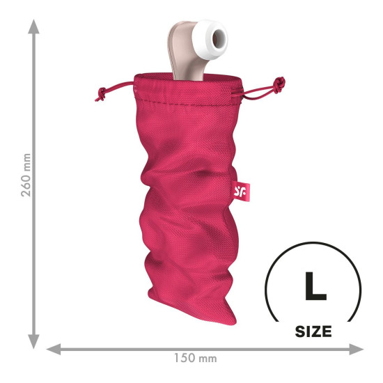 Мішечок для зберігання іграшок, рожевий Satisfyer Treasure Bag Pink, L