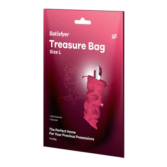 Мішечок для зберігання іграшок, рожевий Satisfyer Treasure Bag Pink, L