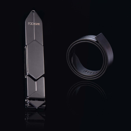 Регульована шльопалка, чорна Lockink Adjustable Slapper for Impact Play Black