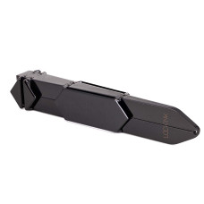 Регулируемая шлепалка, черная Lockink Adjustable Slapper for Impact Play Black