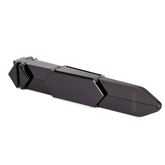 Регульована шльопалка, чорна Lockink Adjustable Slapper for Impact Play Black