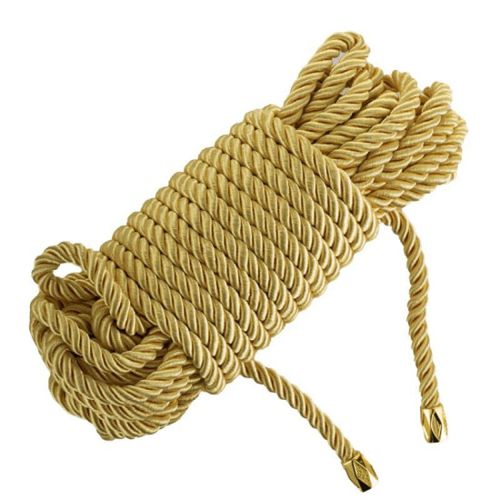 Веревка для Шибари, золотистая Lockink Sevanda Shibari Practice Rope Golden, 8 м