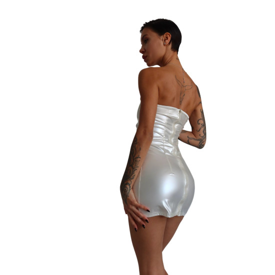 Виниловое платье, белое D&A Vinyl Dress White, L