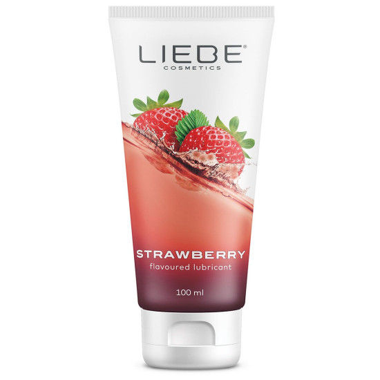 Клубничный лубрикант на водной основе Liebe Lubricant Strawberry, 100 ml