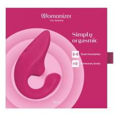 Вакуумний кліторальний стимулятор, рожевий Womanizer Blend Vibrant Pink