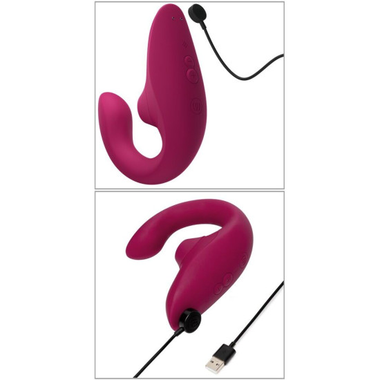 Вакуумний кліторальний стимулятор, рожевий Womanizer Blend Vibrant Pink