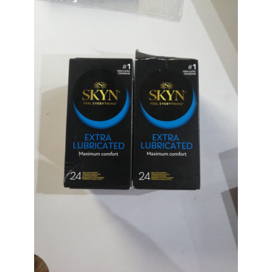 Безлатексні преміум-презервативи, 24 шт SKYN Extra Lubricated (м'ята упаковка!!!)