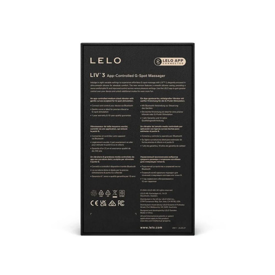 Вібратор з ергономічною формою, блакитний Lelo Liv 3 Powder Blue
