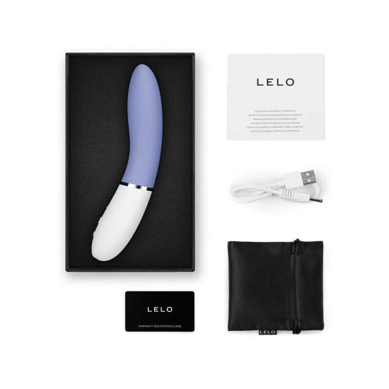 Вібратор з ергономічною формою, блакитний Lelo Liv 3 Powder Blue