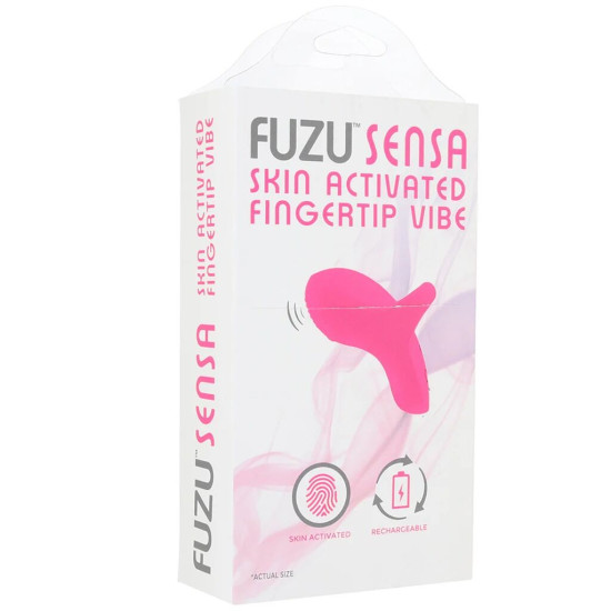 Вібратор на палець із сенсорним керуванням, 8 режимів, рожевий Fuzu Sensa Skin Activated Fingertip Vibe - Pink