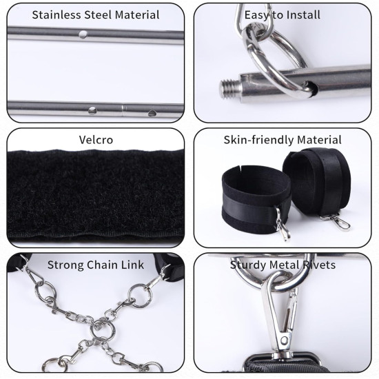 БДСМ-набор LOCKINK YEAHWOW Door Swing & Leg Spreader Bondage set