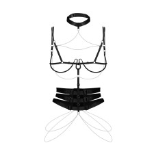 Портупея, чорна Obsessive Premisis Black Harness, S/M/L