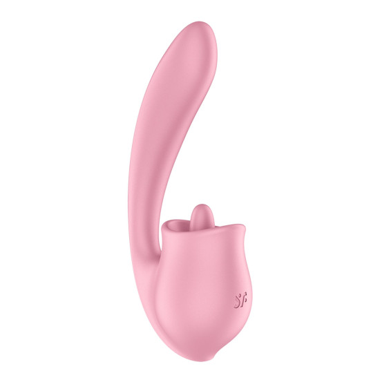 Вагинально-клиторальный вибратор с язычком Satisfyer Tongue Genius