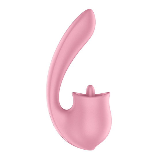 Вагинально-клиторальный вибратор с язычком Satisfyer Tongue Genius