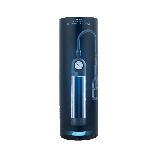 Вакуумная помпа для пениса Boners Penispump With Pressure Gauge