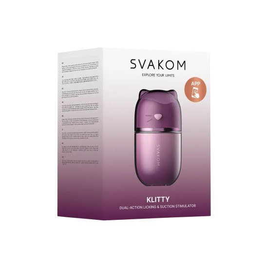 Смарт куни-имитатор с язычком, лижет, сосет и вибрирует Svakom Klitty