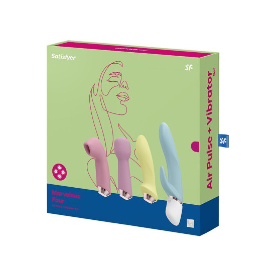 Подарунковий набір секс-іграшок Satisfyer Marvelous Four (пошкоджено упаковку!!!)