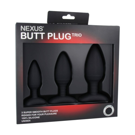 Nexus Butt Plug Trio - набір анальних пробок (м'ята упаковка)
