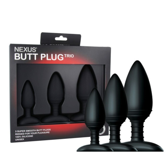 Nexus Butt Plug Trio - набір анальних пробок (м'ята упаковка)