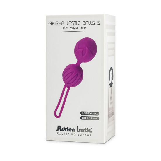 Вагінальні кульки, діаметр 3,4 см, вага 85 г, фіолетові Adrien Lastic Geisha Lastic Balls Mini Violet, S