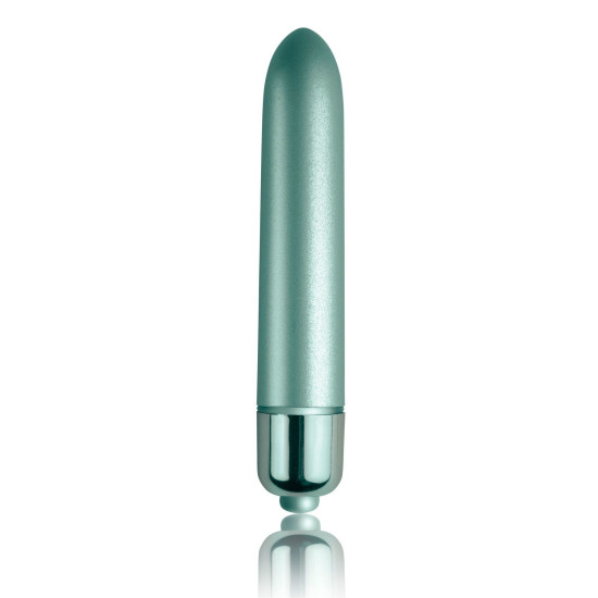Вібропуля матова кольору аква-лілії Rocks Off RO-90mm Touch of Velvet Aqua Lily