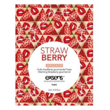 Пробник масажної олії з ароматом полуниці EXSENS Strawberry, 3 ml