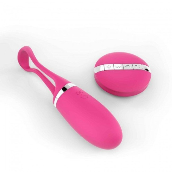 Віброяйце малинового кольору з пультом ДК, турборежимом і голосовим управлінням Dorcel Secret Delight Magenta