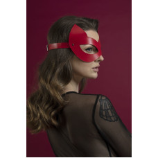 Маска кошечки из натуральной кожи, красная Feral Feelings Kitten Mask Red