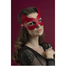 Маска кошечки из натуральной кожи, красная Feral Feelings Kitten Mask Red