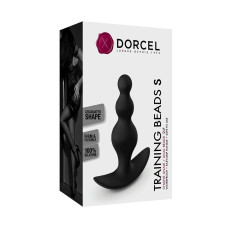 Силіконовий анальний ланцюжок, чорний Dorcel Training Beads S