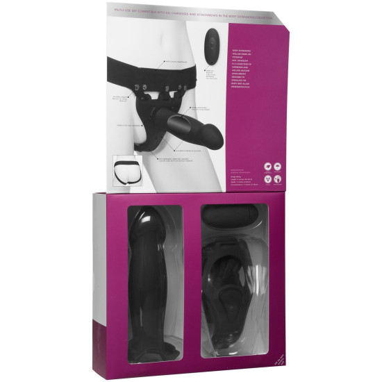 Страпон унисекс с полой насадкой Doc Johnson Body Extensions Be Risque