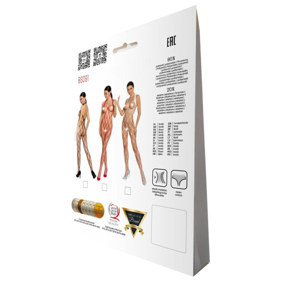Бодистокинг, белый Passion BS091 White