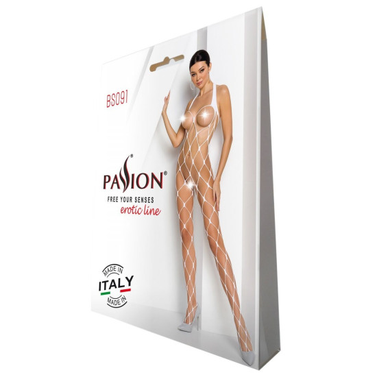 Бодистокинг, белый Passion BS091 White