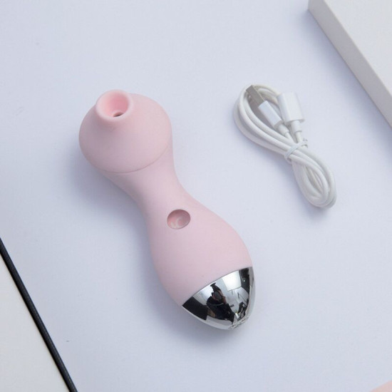 Вакуумний вібратор, рожевий KisToy Polly Pink