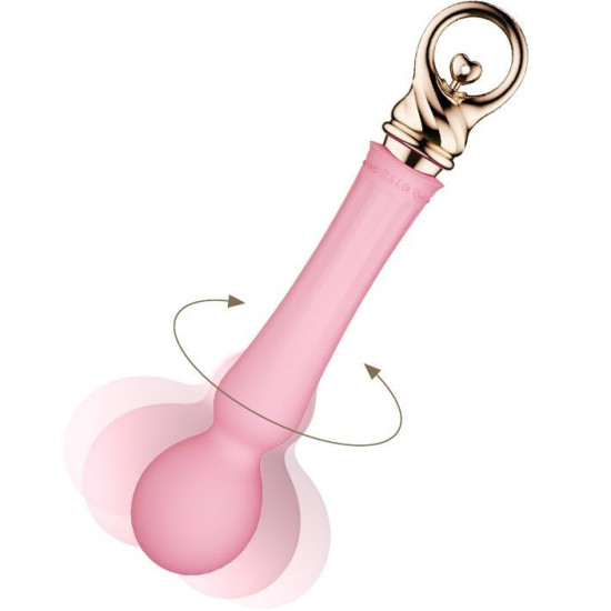 Вібромасажер з підігрівом, рожевий Zalo Sweet Magic Confidence Wand Fairy Pink
