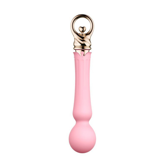 Вібромасажер з підігрівом, рожевий Zalo Sweet Magic Confidence Wand Fairy Pink