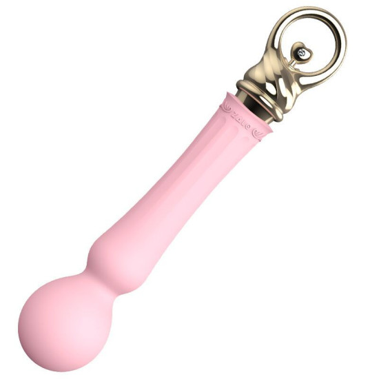 Вібромасажер з підігрівом, рожевий Zalo Sweet Magic Confidence Wand Fairy Pink