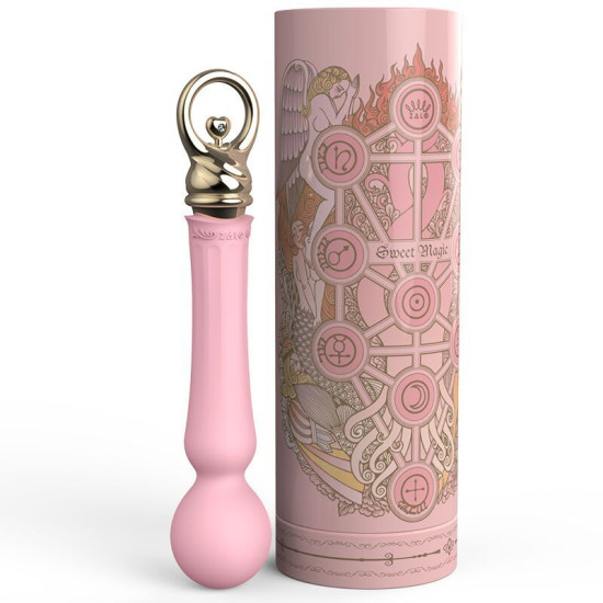 Вібромасажер з підігрівом, рожевий Zalo Sweet Magic Confidence Wand Fairy Pink