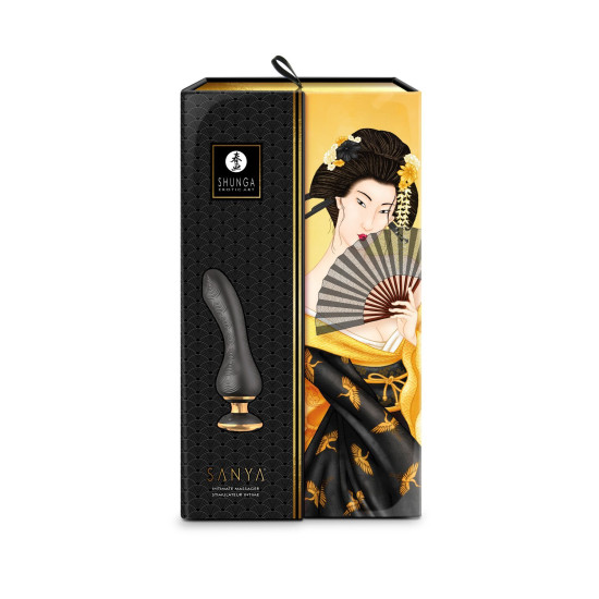 Вібратор для точки G з гнучким стволом, чорний Shunga Sanya Black