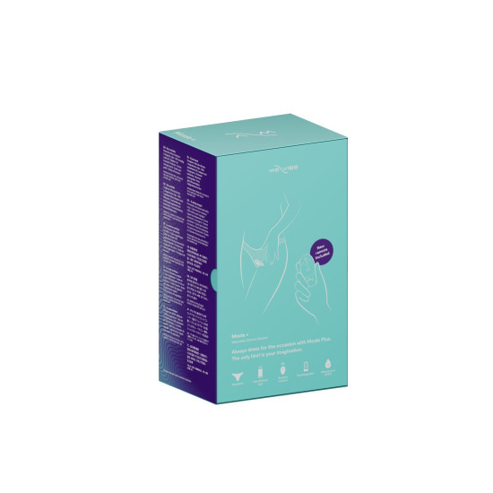 Смарт-вибратор в трусики с обновлённым пультом ДУ, аквамариновый We-Vibe Moxie+ Aqua