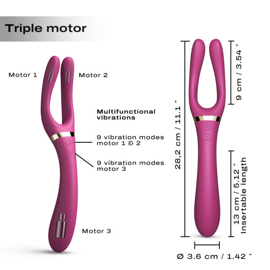 Многофункциональный вибратор для женщин и мужчин Dorcel Infinite Joy Plum
