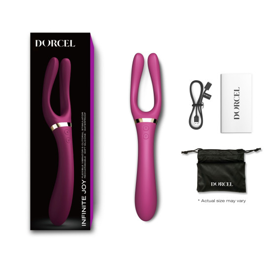 Многофункциональный вибратор для женщин и мужчин Dorcel Infinite Joy Plum