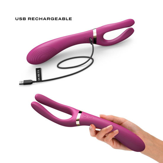 Многофункциональный вибратор для женщин и мужчин Dorcel Infinite Joy Plum