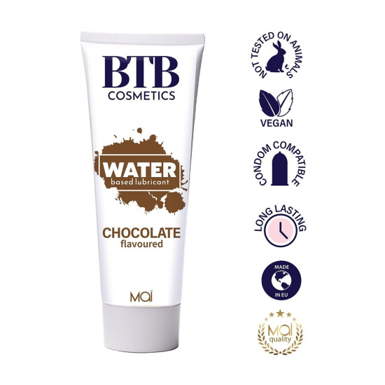 Смазка для секса с ароматом шоколада на водной основе BTB FLAVORED CHOCOLAT, 100 ml