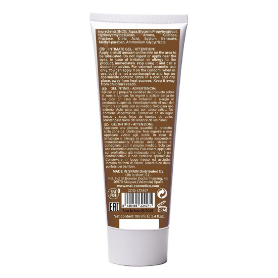 Смазка для секса с ароматом шоколада на водной основе BTB FLAVORED CHOCOLAT, 100 ml