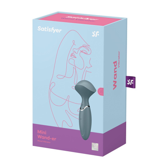 Вибромассажер, серый Satisfyer Mini Wand-er Grey