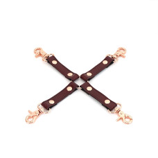 Шкіряна хрестовина, червона Liebe Seele Wine Red Wine Red Hogtie