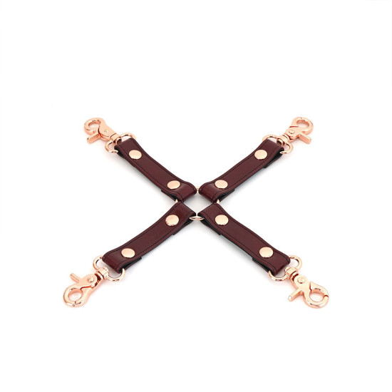 Шкіряна хрестовина, червона Liebe Seele Wine Red Wine Red Hogtie