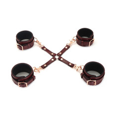 Шкіряна хрестовина, червона Liebe Seele Wine Red Wine Red Hogtie